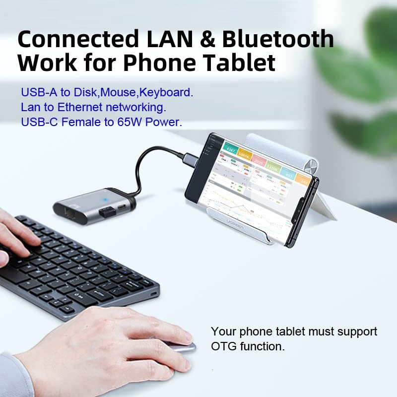 High-Speed USB-C to Gigabit Ethernet Adapter with PD Power Port - 1000Mbps LAN Network Dongle for MacBook, iPad Pro, Chromebook - Perfect for Home Office, Gaming & Video Conferencing