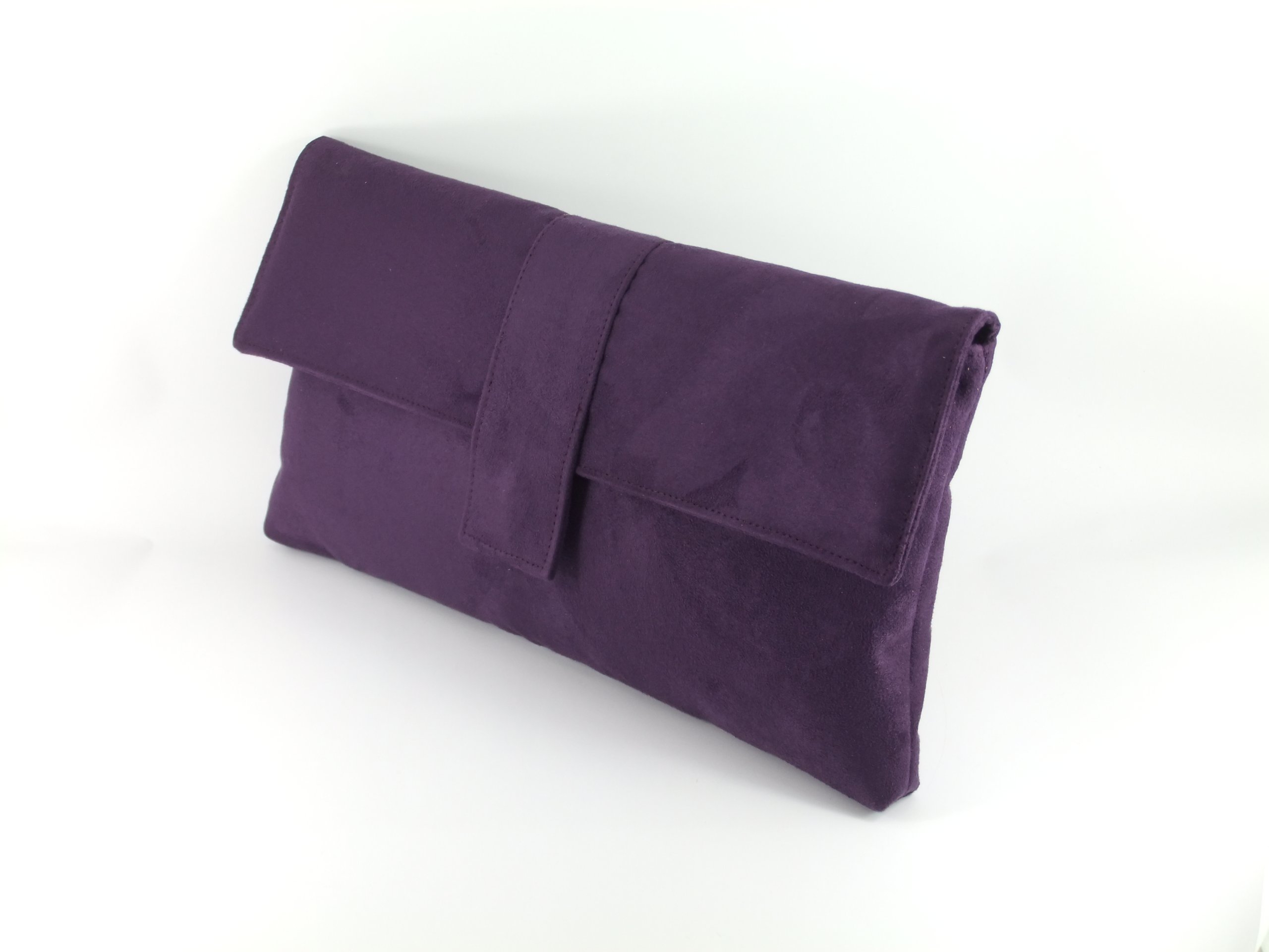 LONI Women's Faux Suede Clutch Bag & Shoulder Bag - Large Size, Stylish Handbag for Evening Parties, Weddings & Date Nights