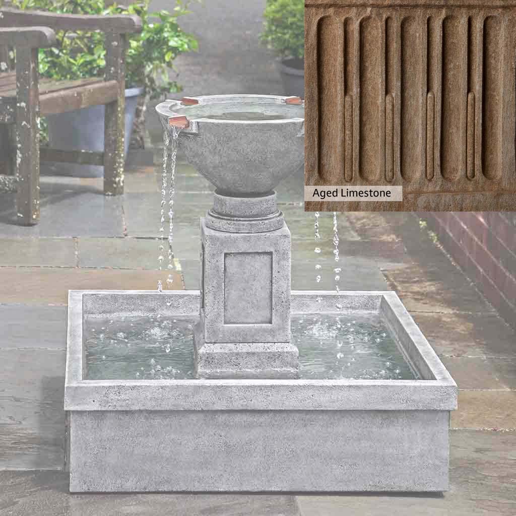 Campania International Rittenhouse Outdoor Garden Fountain - Classic Tiered Water Feature for Patio, Yard, and Landscape Decor
