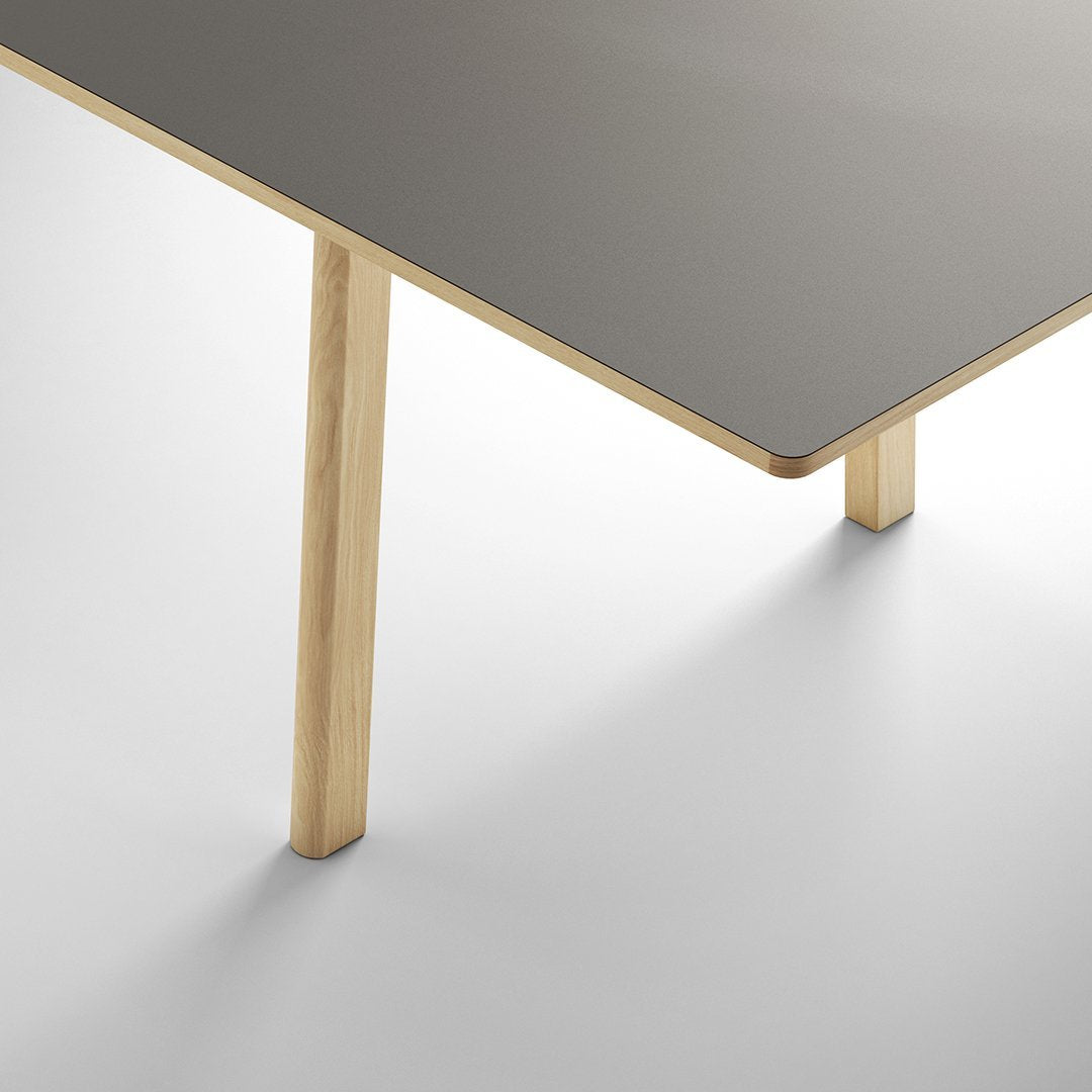 Ana Modern Dining Table - Solid Wood Kitchen Table for 6 - Perfect for Family Dinners & Entertaining Guests