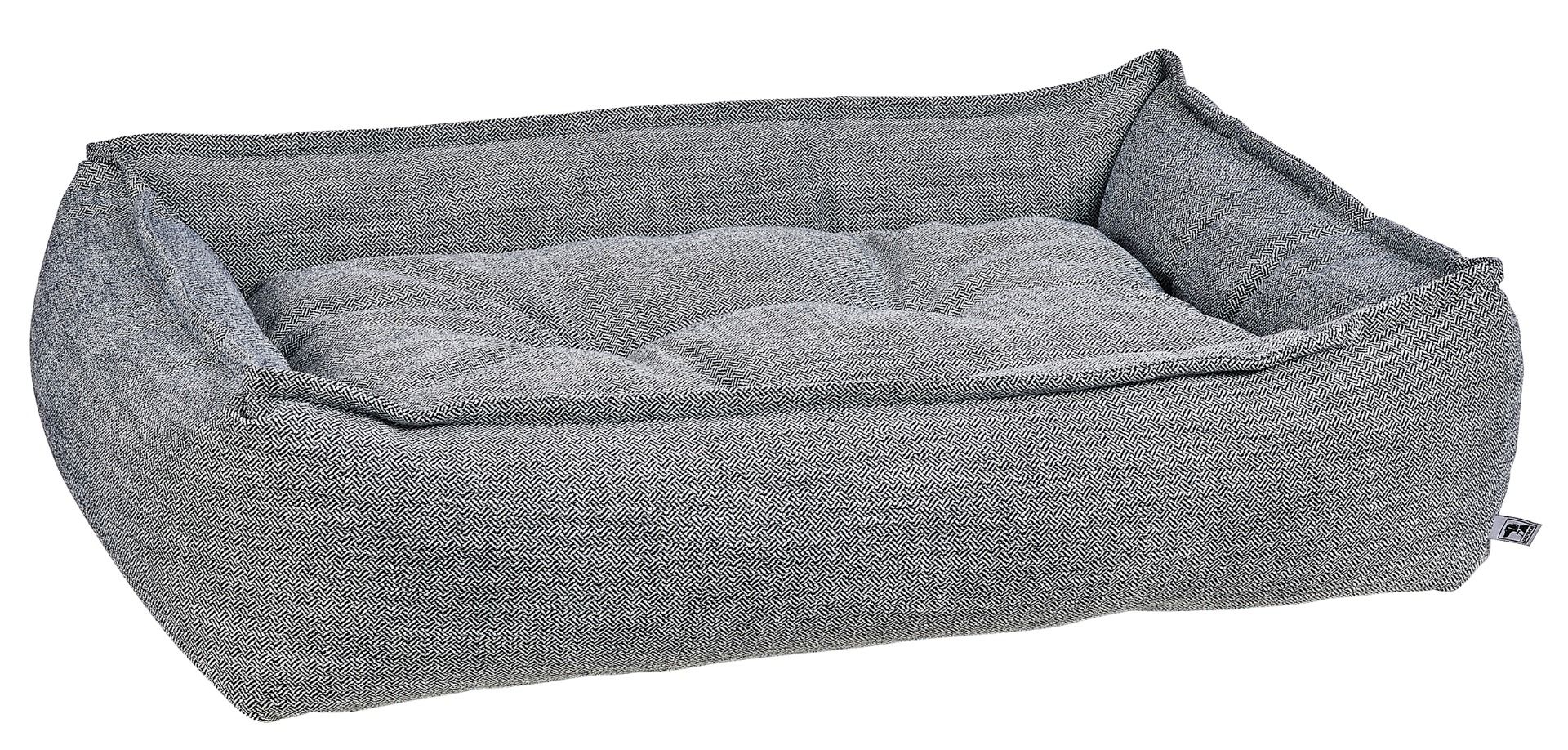 Premium Bowsers Sterling Pet Lounge Bed - Soft Polo Performance Linen Dog Bed for Small & Medium Breeds - Perfect for Living Room, Bedroom & Pet-Friendly Spaces