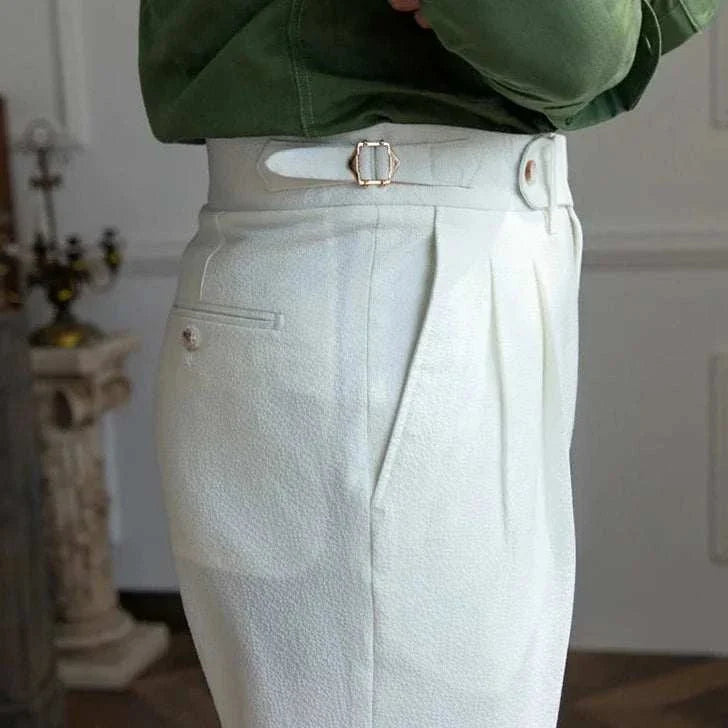 Italian Designer High Waist Office Pants for Women - Professional Work Trousers for Business Casual & Formal Workwear