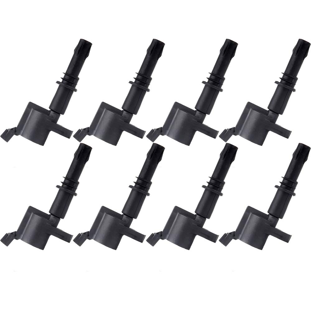 High Performance Ignition Coil Pack Set of 8 - Compatible with Mercury Mountaineer 4.6L 2006-2008, Lincoln Navigator 5.4L 2005-2008, Ford Expedition 5.4L 2005-2008 - DG511 SP515 SP546 - Perfect for Engine Tune-Up & Performance Enhancement