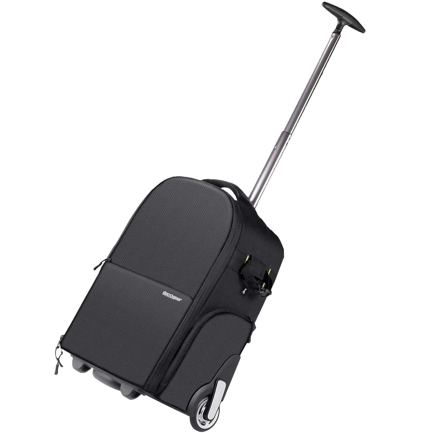 Deco Gear 3-in-1 Waterproof Shockproof Travel Camera Backpack - Convertible Rolling Camera Case with Wheels, Shoulder Straps & Carry Handle - Perfect for Air Travel, Outdoor Photography & Professional Photographers