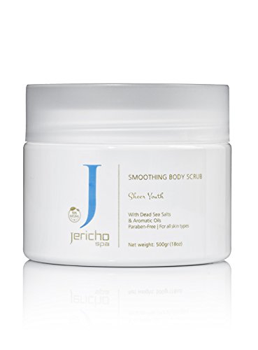 Jericho Sheer Youth Orange Flowers Exfoliating Body Scrub - Hydrating & Smoothing Skin Care for Dry Skin - Perfect for Shower, Spa & Self-Care Routine