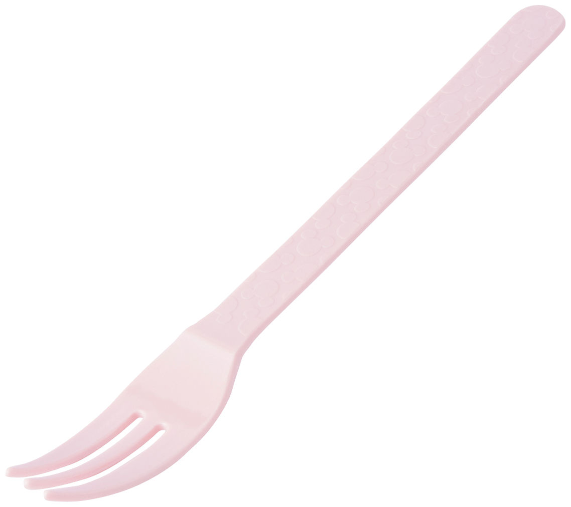 Disney Mickey Mouse Pink Melamine Fork - Durable Plastic Fork for Kids, Parties, Picnics, and Outdoor Dining