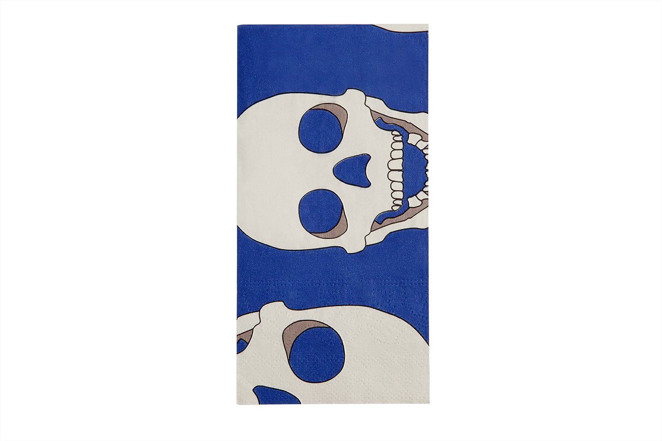 Skull Blue Paper Napkins (Pack of 40) - Premium Disposable Party Napkins for Halloween, Birthday & Themed Events