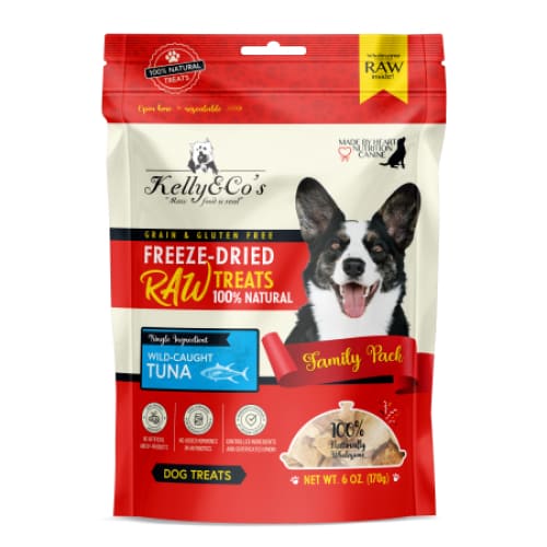 Kelly & Co's Freeze-Dried Raw Tuna Dog Treats - Family Pack 170g | High-Protein, Grain-Free Snacks for Training & Rewards | Perfect for Small & Large Breeds
