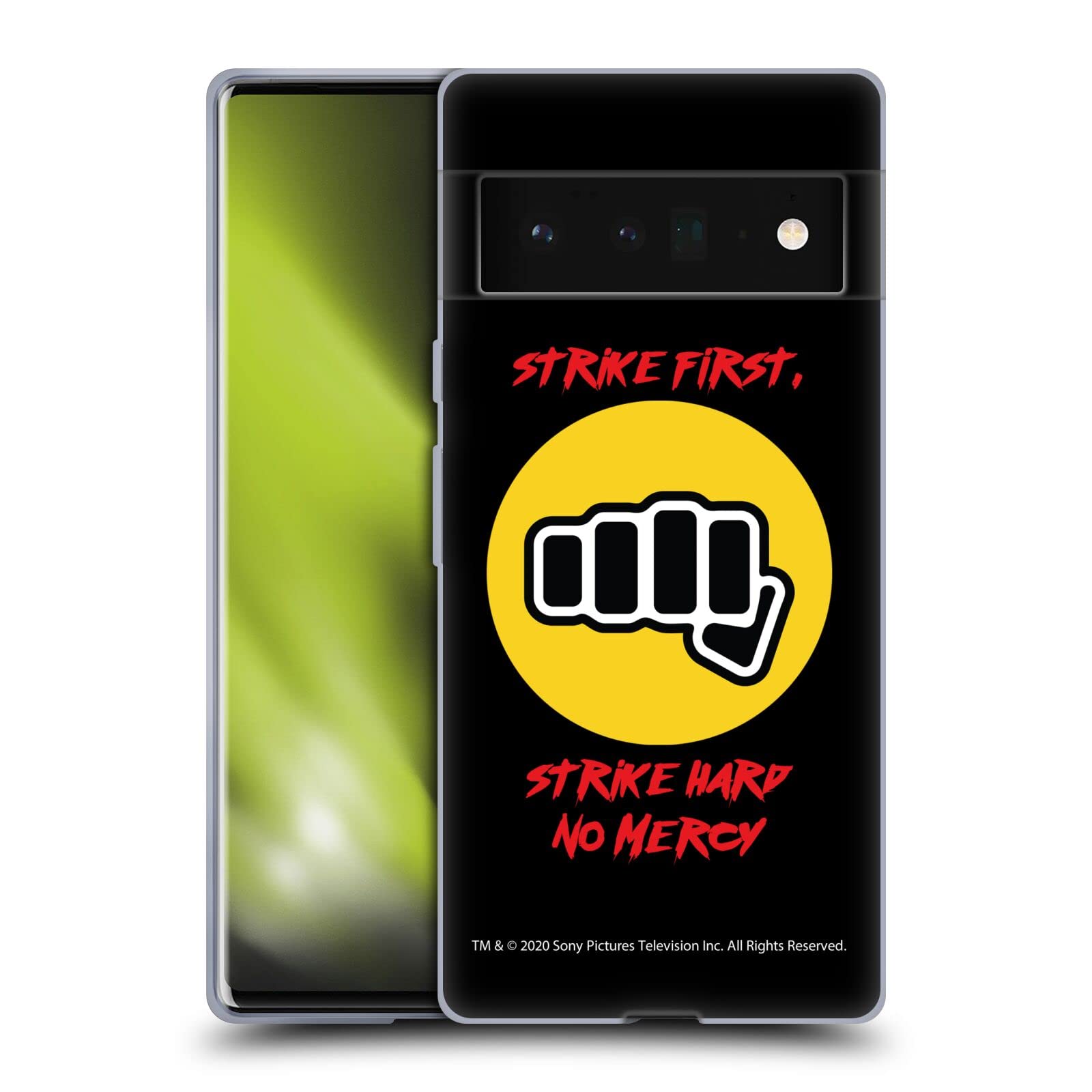 Cobra Kai No Mercy Phone Case for Google Pixel 6 Pro - Durable Soft Gel Cover for Martial Arts Fans