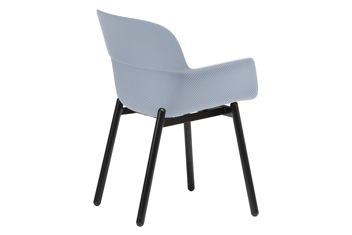 Tommy Tub Plastic Chair - 4 Leg Durable Outdoor Patio Furniture for Garden, Poolside & Backyard Relaxation