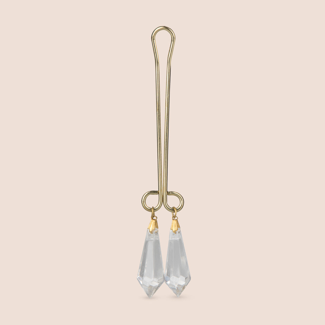 Sensual Crystal Clitoral Jewelry - Non-Piercing Intimate Play Accessory for Women | Perfect for Couples Play, Bachelorette Parties & Sensual Enhancement
