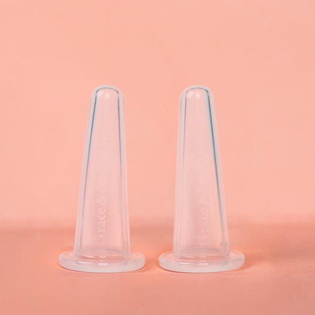 Grace & Stella Facial Cupping Set with 15ml Jojoba Oil - Natural Anti-Aging Skincare for Glowing Skin - Perfect for Home Spa & Self-Care Routine