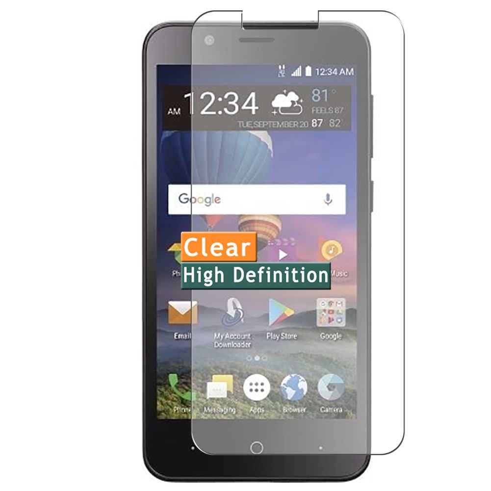 3-Pack TPU Screen Protector for ZTE ZFIVE G LTE - Flexible Film Protectors (Not Tempered Glass) - Perfect for Everyday Use, Travel, and Work Protection