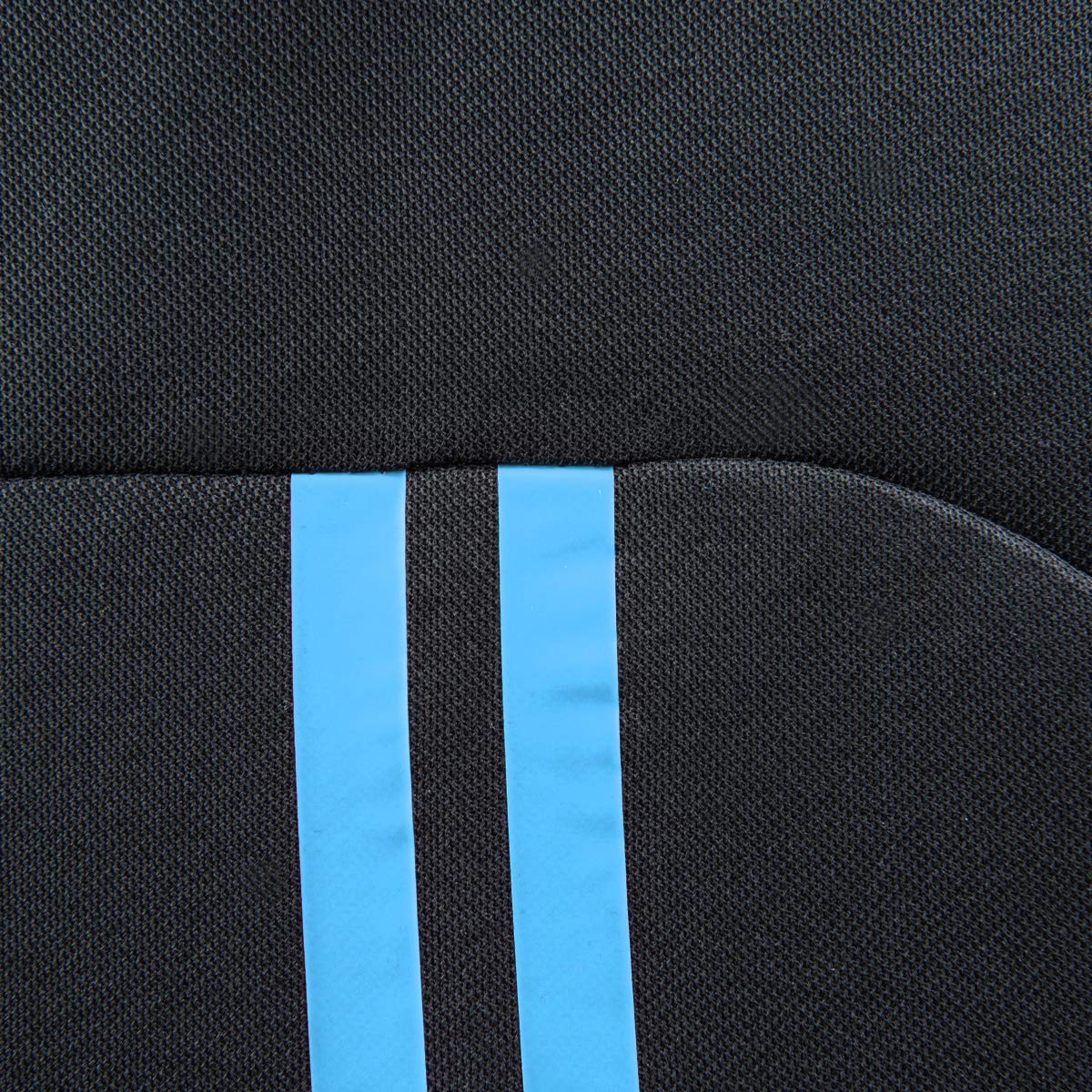 CAR PASS Sporty Universal Car Seat Cover Full Set - Airbag Compatible, Fits SUVs, Vans & Sedans (Black with Blue) - Perfect for Road Trips, Commuting & Car Protection