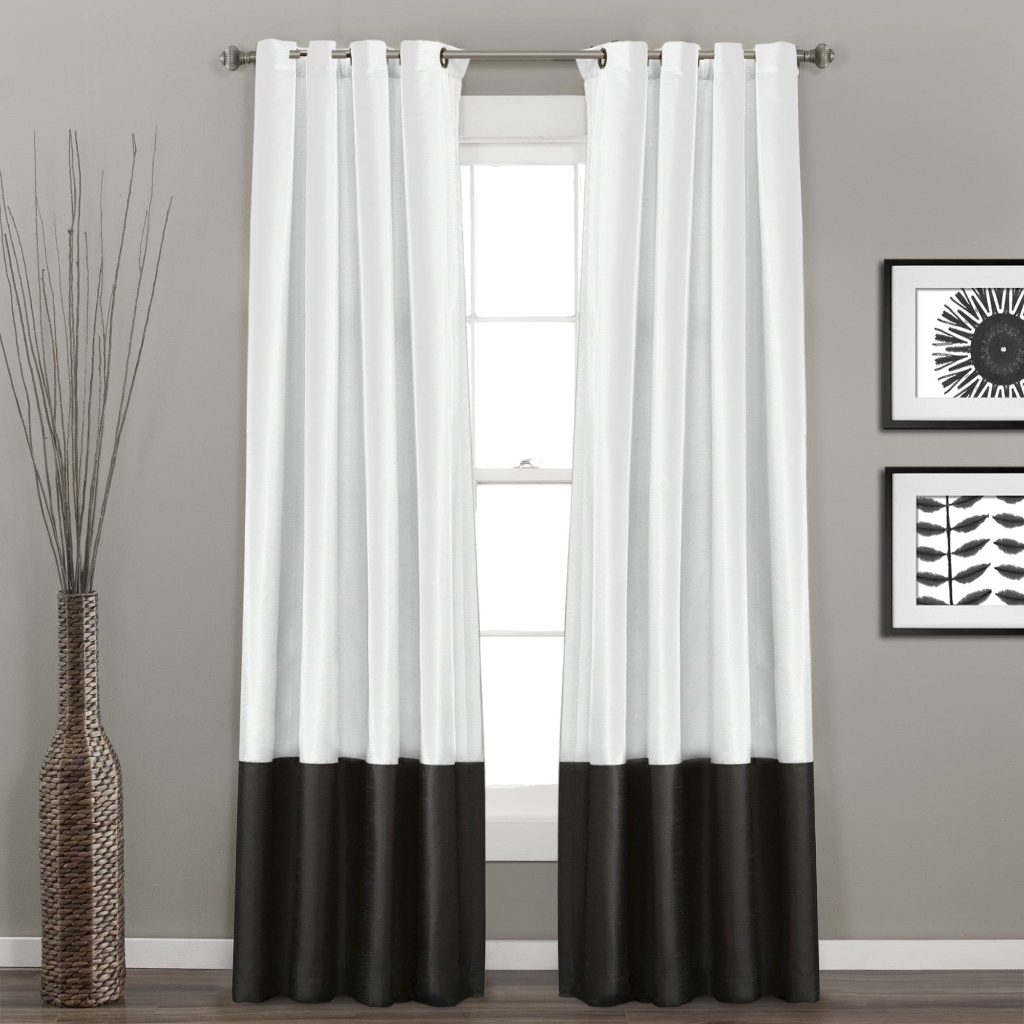 Prima Grommet Window Curtain Panel Set - Blackout Curtains for Living Room & Bedroom - Noise Reducing Thermal Insulated Drapes for Home Decor (Set of 2 Panels, 52x84 Inches) - Perfect for Privacy, Light Control & Energy Savings