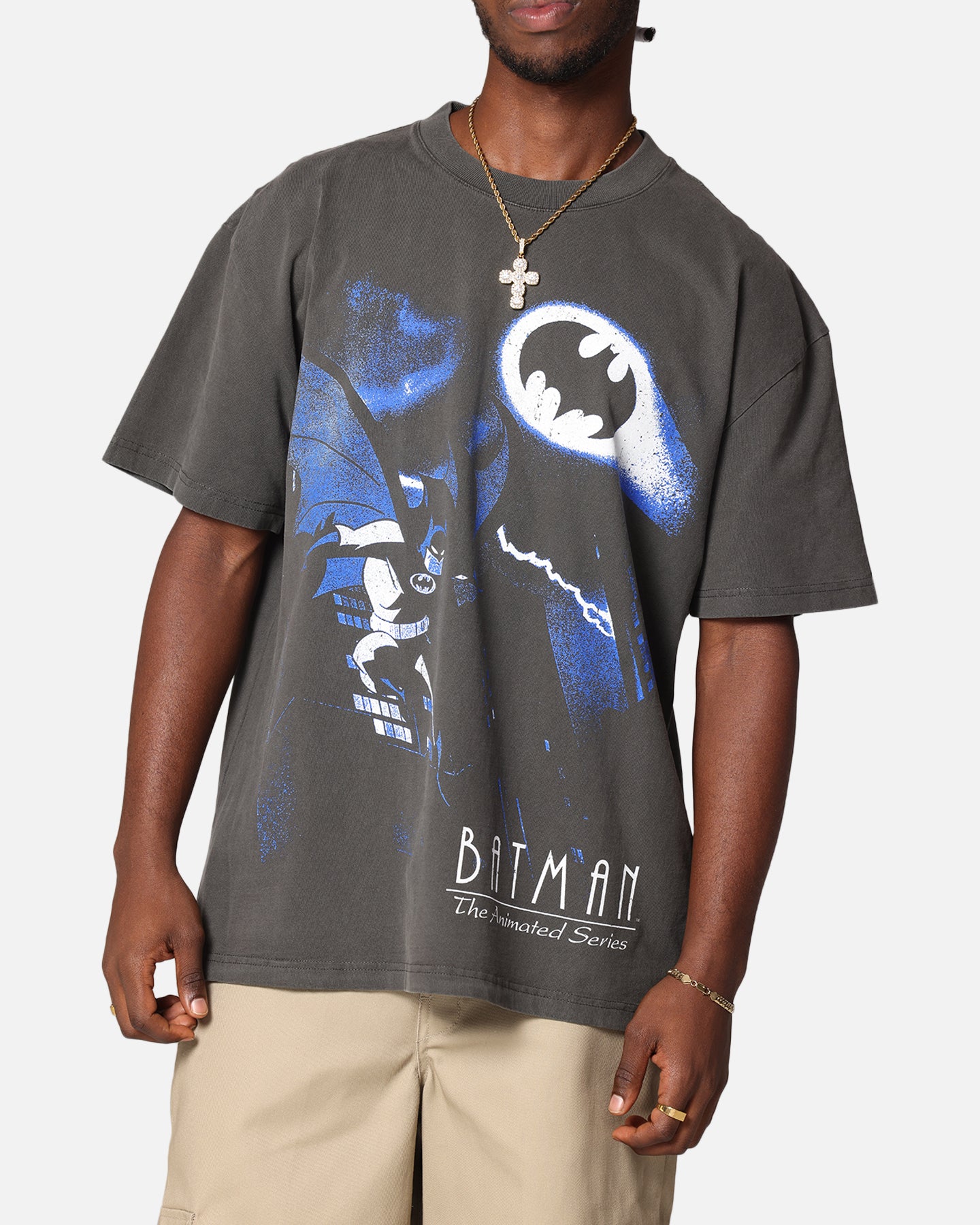 Vintage DC Batman The Animated Series Heavy Cotton T-Shirt - Black Wash | American Thrift | Casual Wear & Comic Con Costume