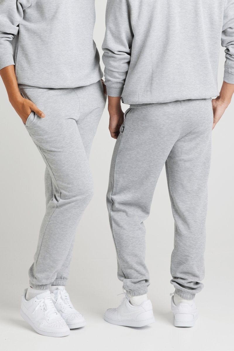 INSPORT Unisex Alaska Grey Elastic Leg Track Pants - Comfortable & Stylish Workout Joggers for Men & Women - Perfect for Running, Gym, Yoga & Casual Wear