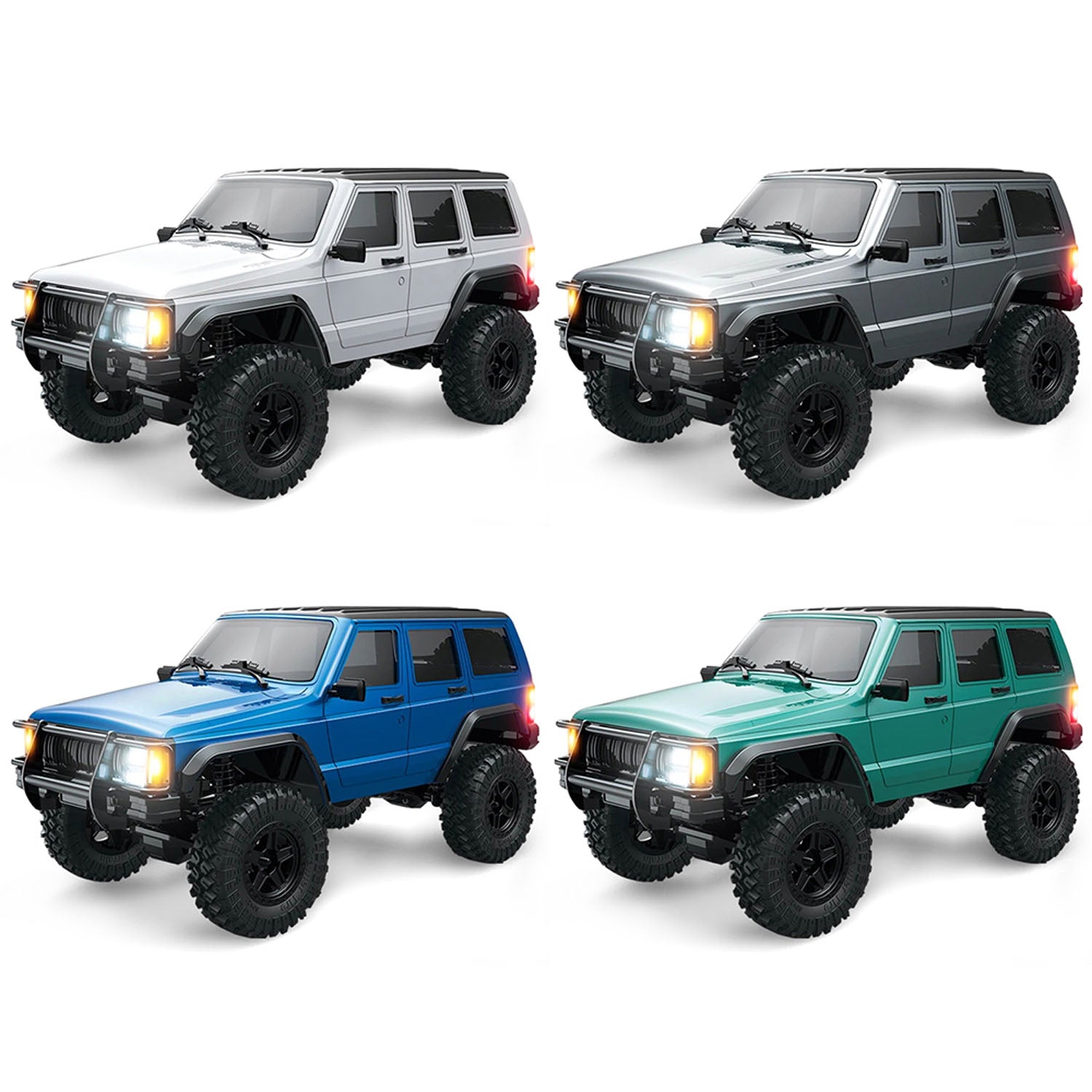 1/18 Scale 4WD Remote Control Rock Crawler - 8562 RC Off-Road Car with 3-Speed Motor, ESC, Servo & Light System - Multi-Terrain Adventure Vehicle for Kids & Adults - Perfect for Indoor & Outdoor Play, Backyard Crawling, Trail Exploration