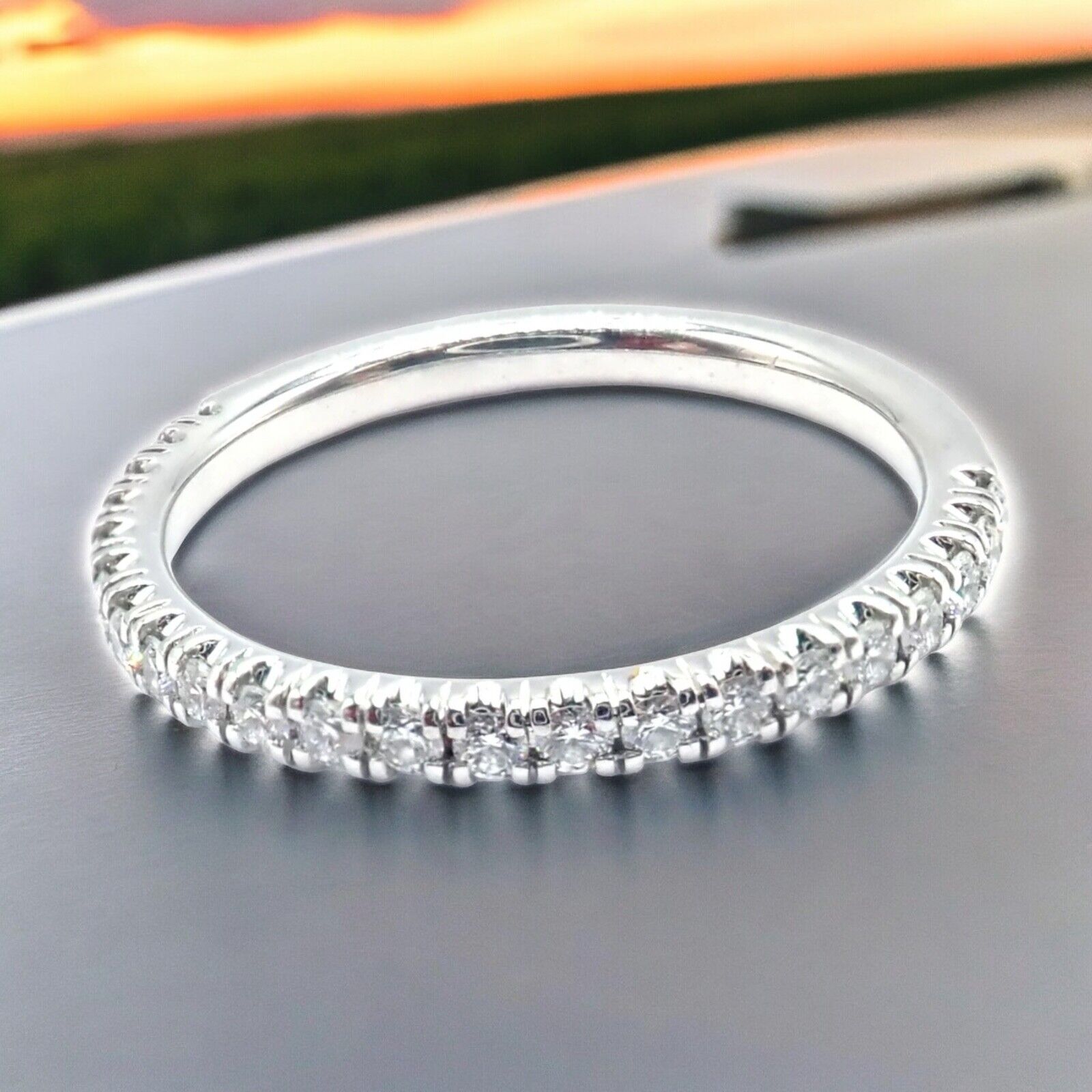 Authentic Cartier Etincelle Platinum Diamond Wedding Band Ring - Size 53 (US 6.25) - Luxury Engagement Ring for Women, Perfect for Proposals, Anniversaries & Special Occasions