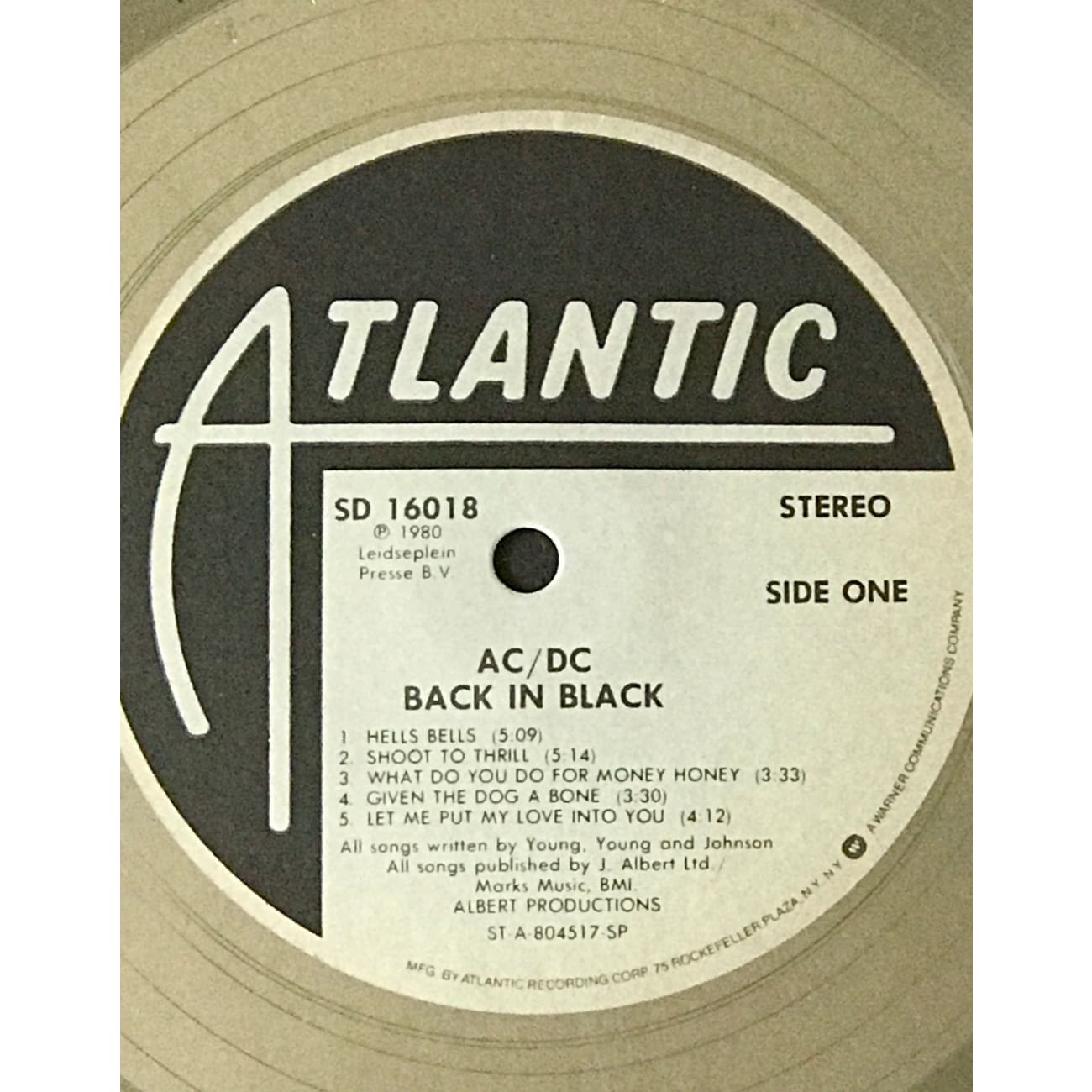 AC/DC Back In Black RIAA Platinum Album Award - Official Music Collectible for Fans, Home Decor & Memorabilia Display