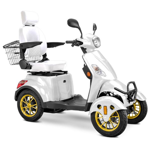 Premium Full Size 4 Wheel Mobility Scooter for Adults - Lightweight Electric Wheelchair with Long Battery Life - Ideal for Outdoor Travel, Shopping & Daily Mobility Assistance