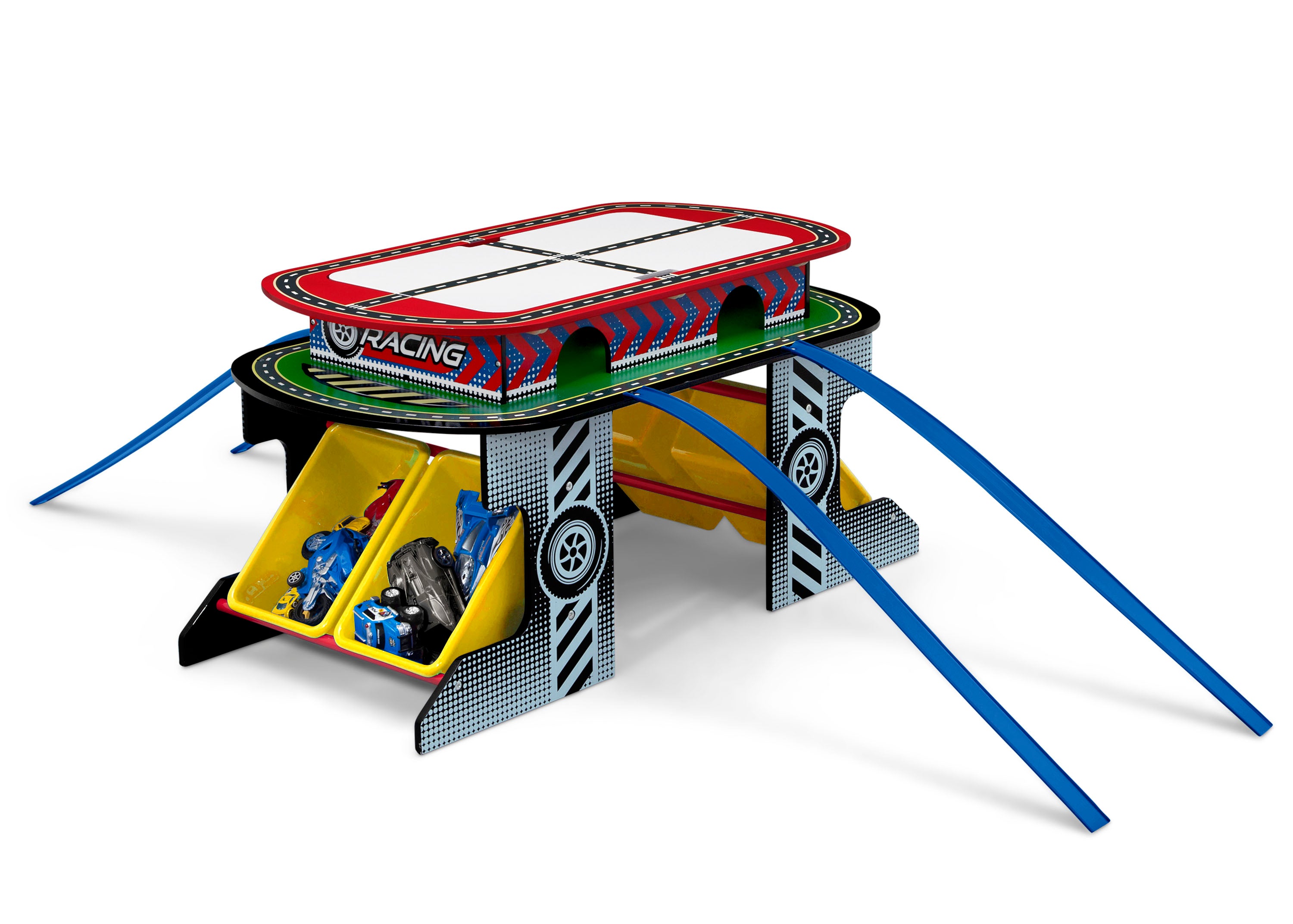 Kids Race Track Toy & Activity Play Table - Interactive Toy Car Set for Toddlers & Children - Perfect for Indoor Playrooms, Birthday Gifts & Family Game Nights