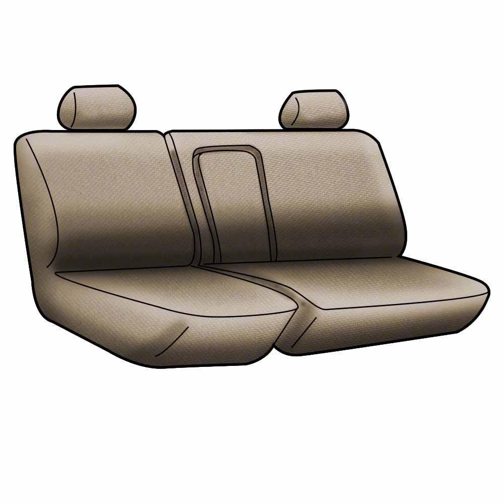 Coverking Custom Fit Ballistic Seat Cover for Toyota Tacoma 60/40 Front Bench - Durable Chargray Protection | Perfect for Off-Roading, Work Trucks & Daily Commutes