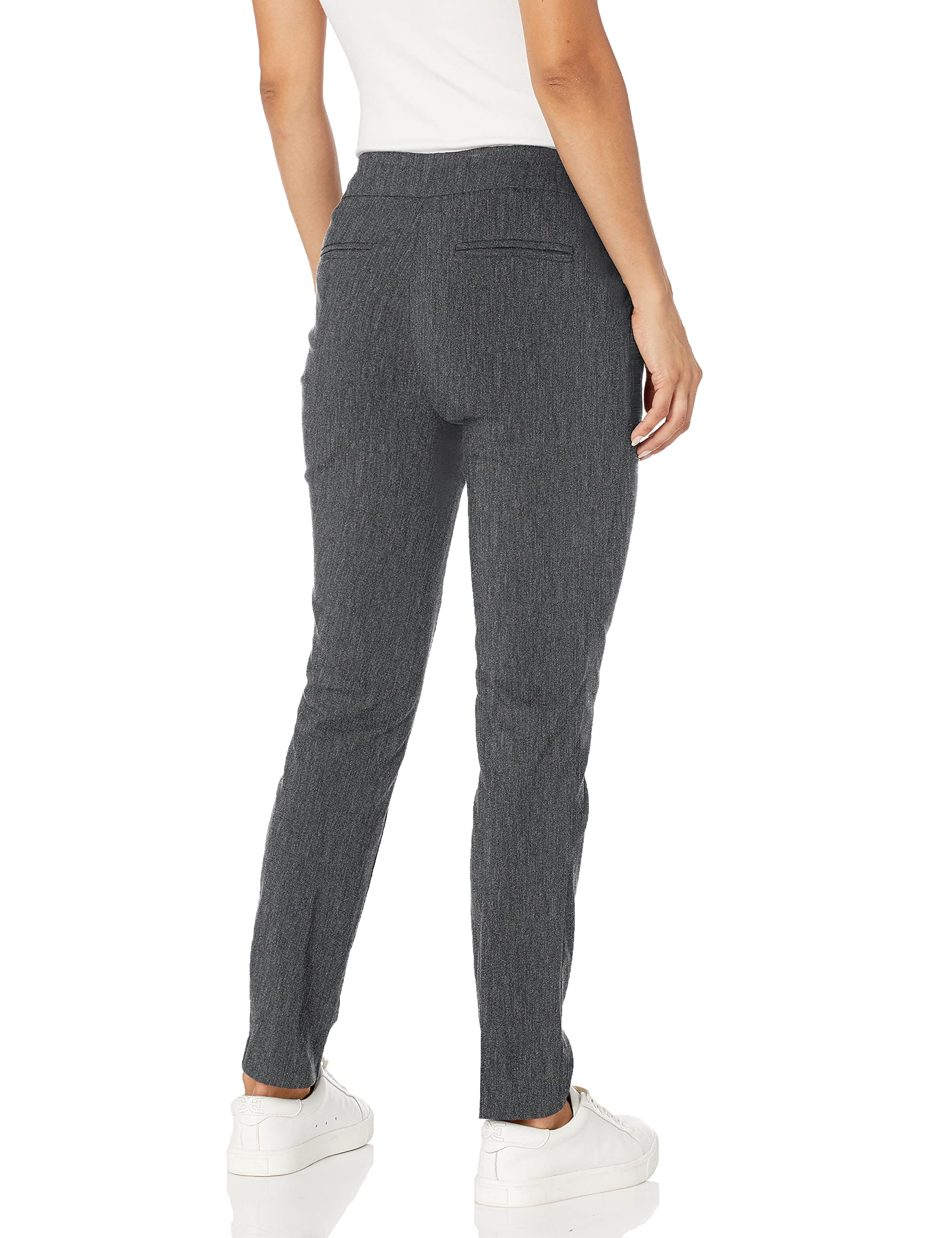 Briggs New York Women's Petite Cigarette Pants - Slim Fit Ankle Pants for Work & Office | Comfortable Stretch Dress Pants for Business Casual & Professional Outfits