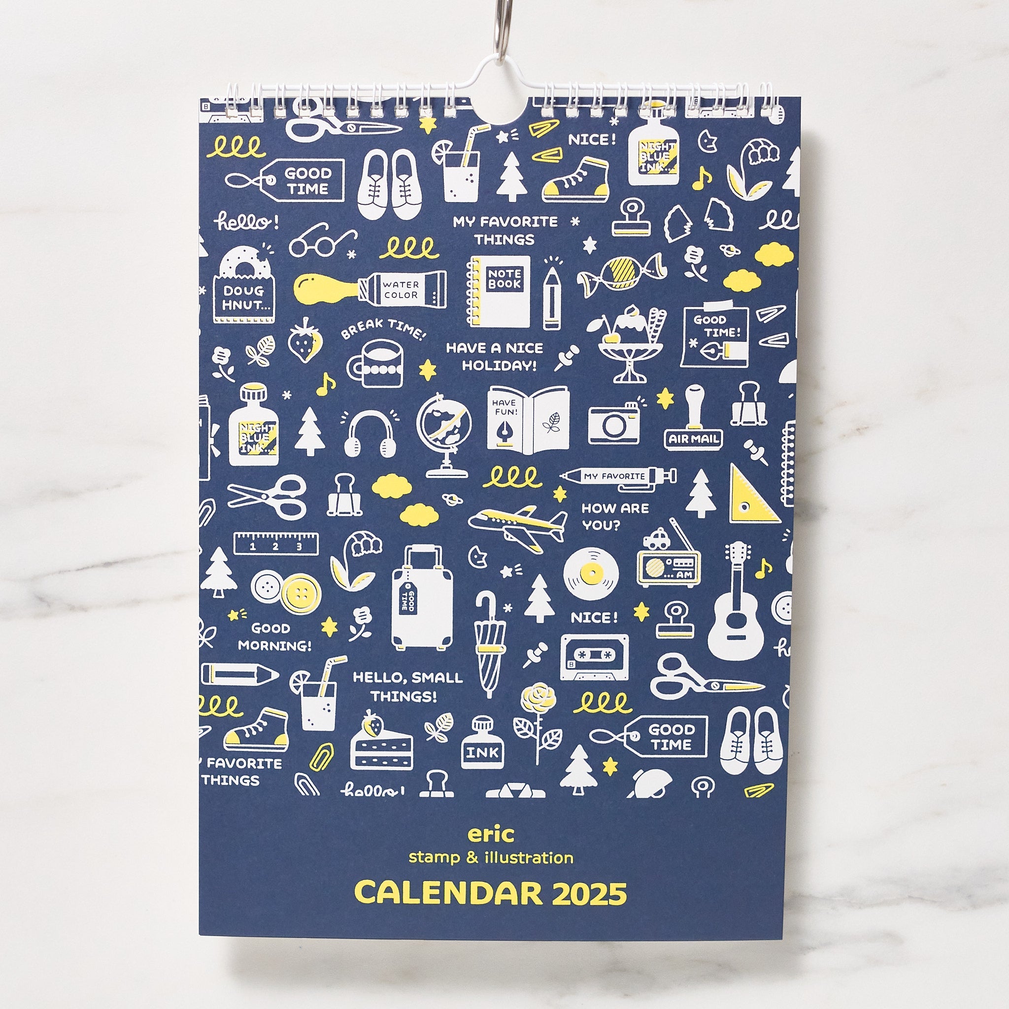 Eric Neon Color Wall Calendar 2025 - Shin Nihon Calendar | Large Monthly Planner for Home, Office & School Organization | Vibrant Design for Productivity & Scheduling