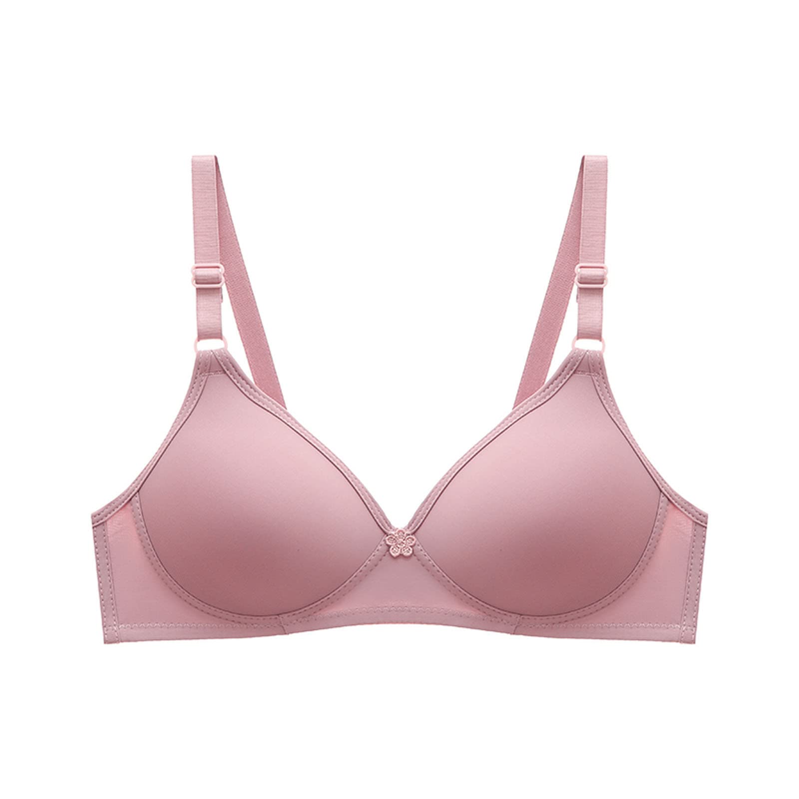 Wire-Free Comfort Bras for Women - Soft Everyday Support, Small Cup, Seamless One-Piece Underwear | Perfect for Work, Yoga & Relaxation
