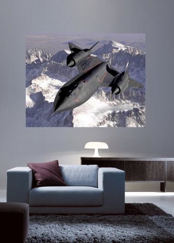 SR-71 Blackbird Glossy Wall Poster 37.5x48 Inches - High Quality Aviation Decor for Home, Office & Man Cave | Perfect Gift for Military & Aircraft Enthusiasts