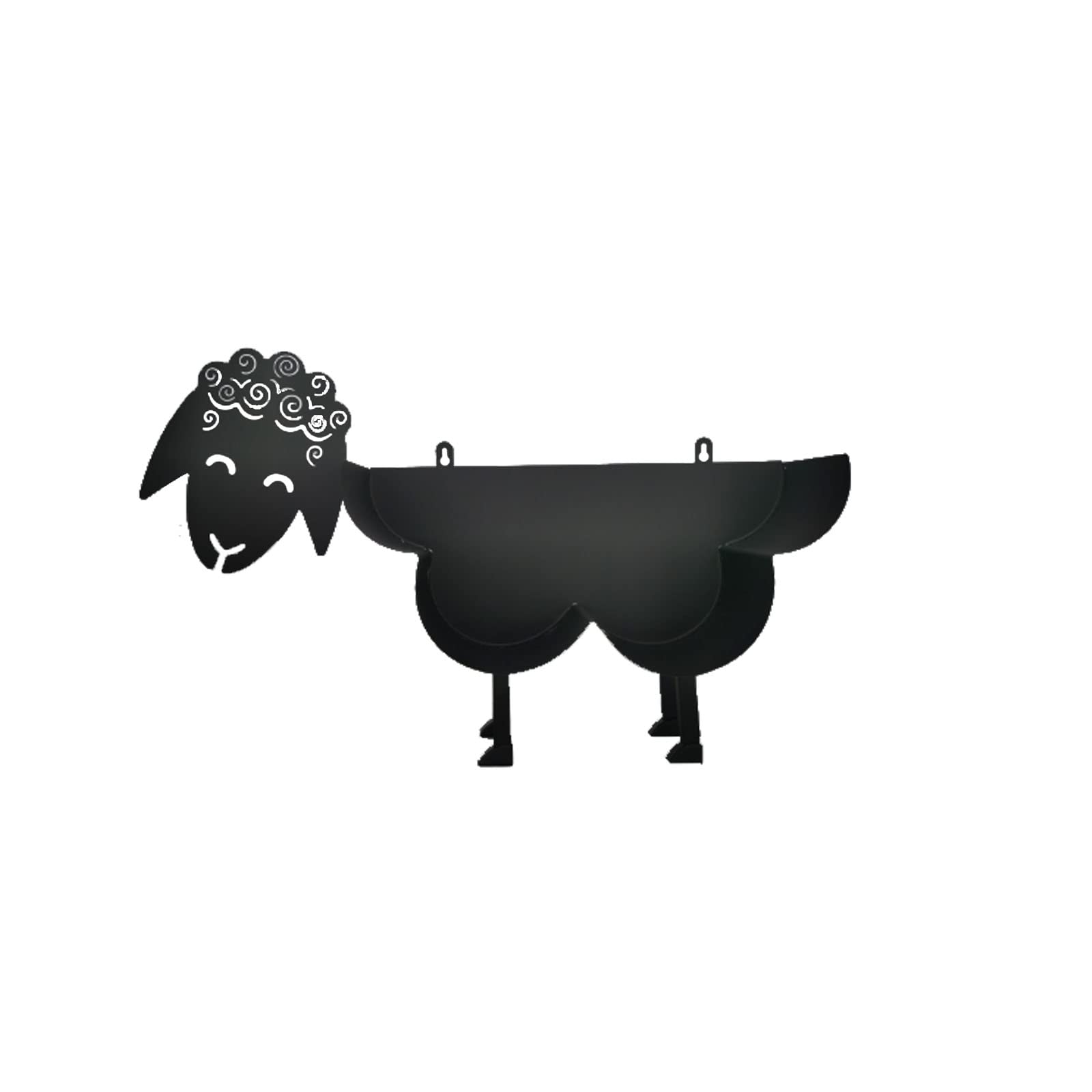 Metal Sheep Toilet Paper Holder - Wall Mount or Stand Roll Paper Towel Rack for 5-7 Rolls, Animal-Themed Bathroom Tissue Storage with Backplate - Perfect for Farmhouse, Rustic, or Kids' Bathroom Decor in Home, Kitchen & Toilet