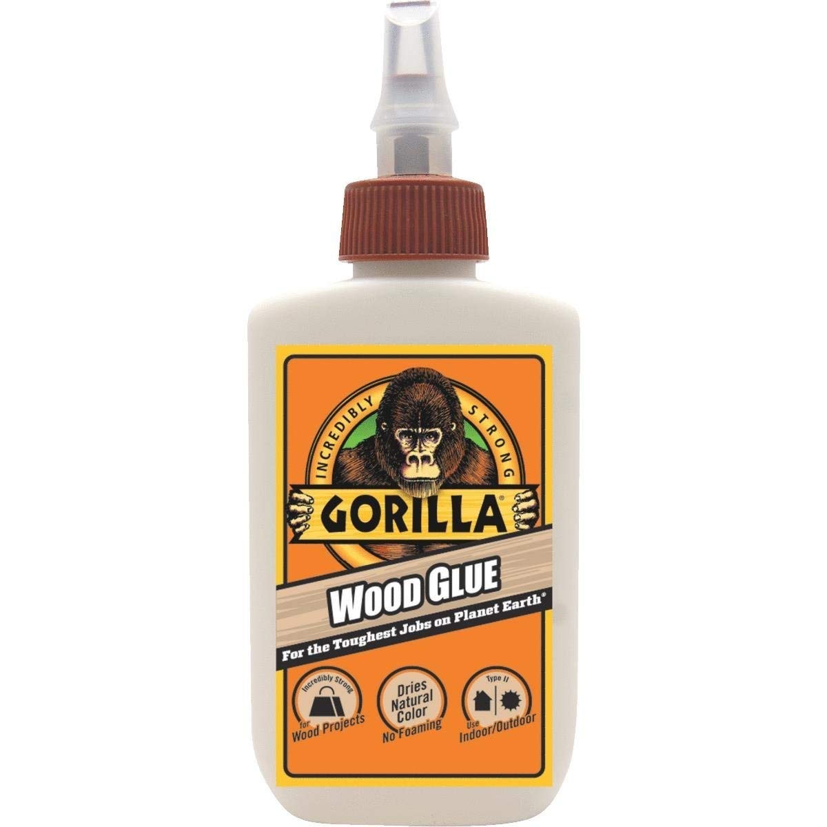Gorilla Wood Glue 16 oz - Strong & Waterproof Wood Adhesive for Carpentry, DIY Projects & Woodworking - Pack of 10 (6202003) - Perfect for Furniture Repair, Cabinets & Crafting