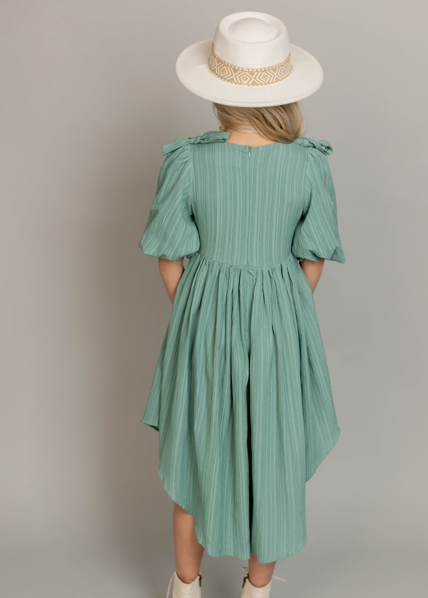 Maylie Women's Floral Print Summer Dress in Aqua Blue - Perfect for Beach Vacations, Brunch Dates & Casual Outings