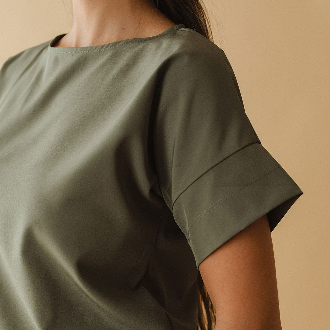 Premium Men's Olive Green Boss T-Shirt - Soft Cotton Crew Neck Tee for Casual Wear & Street Style