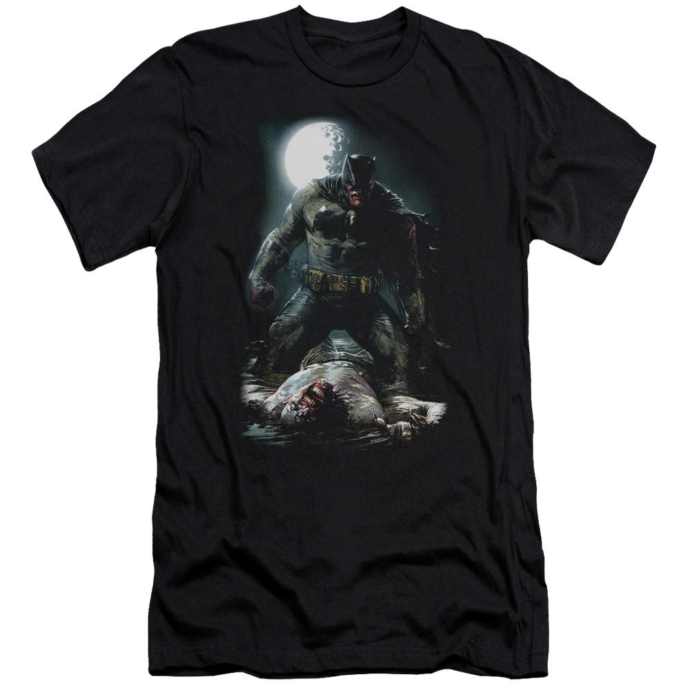 Batman Mudhole Graphic Unisex T-Shirt for Men & Women - Casual Cotton Canvas Tee for Superhero Fans, Cosplay & Everyday Wear