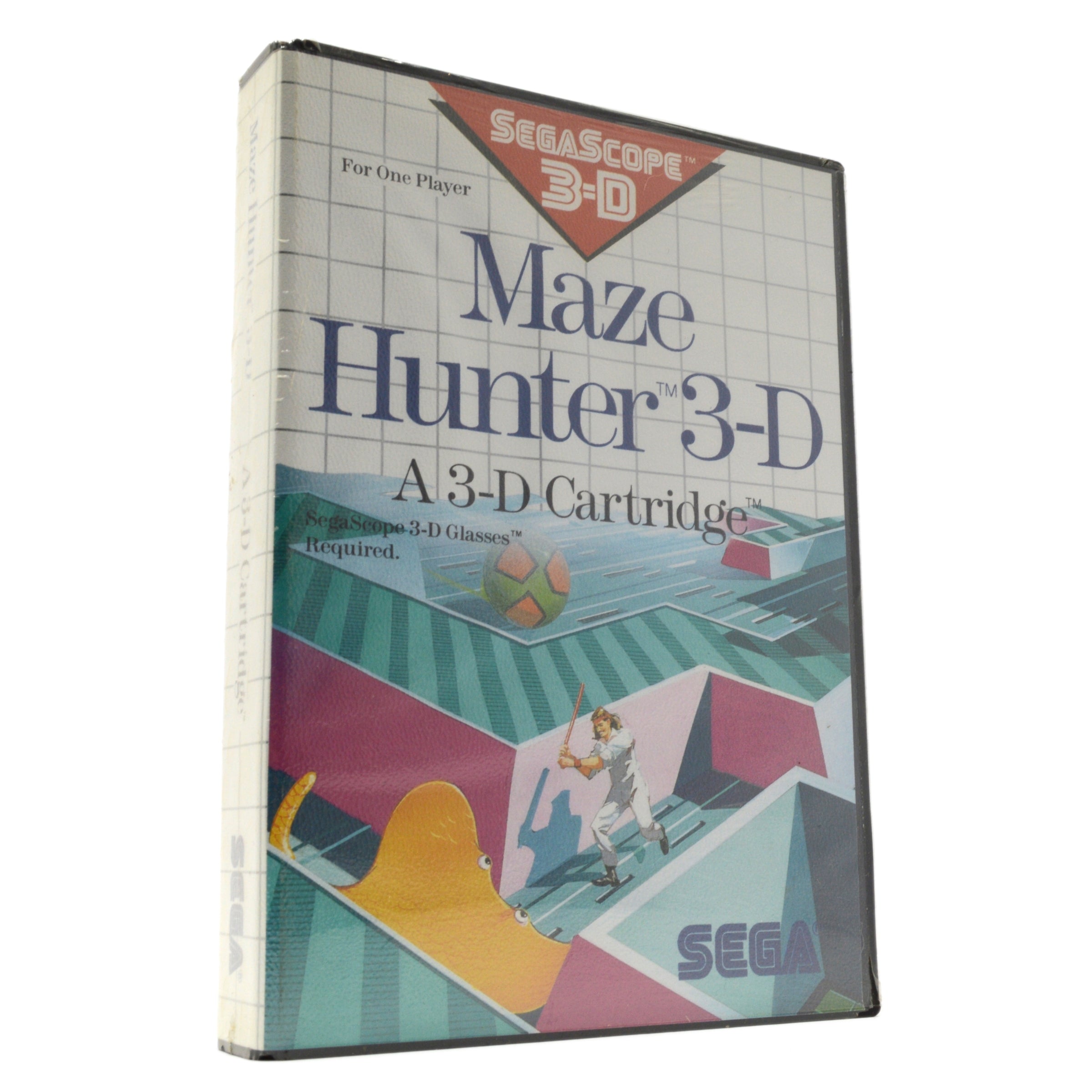 Vintage SEGA Master System Maze Hunter 3-D SMS Video Game (1988) - Factory Sealed Collector's Item for Retro Gaming Enthusiasts | Perfect for Display & Classic Game Collections