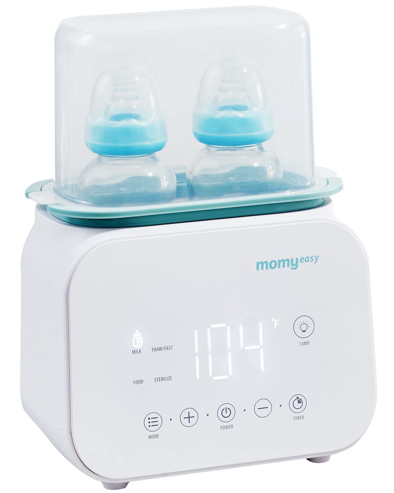 MOMYEASY 7-in-1 Baby Bottle Warmer & Food Heater - Fast Warming for Breastmilk, Formula & Defrosting - LCD Display & 24H Temperature Control - Perfect for Night Feedings, Travel & Daycare Use