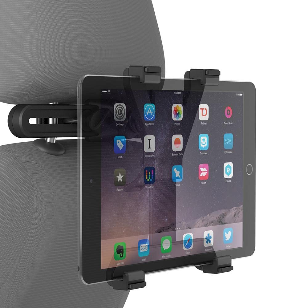 Cygnett CY1435ACCAR Cargo II Car Headrest Tablet Mount Holder for iPad & Kids - Perfect for Road Trips & Backseat Entertainment