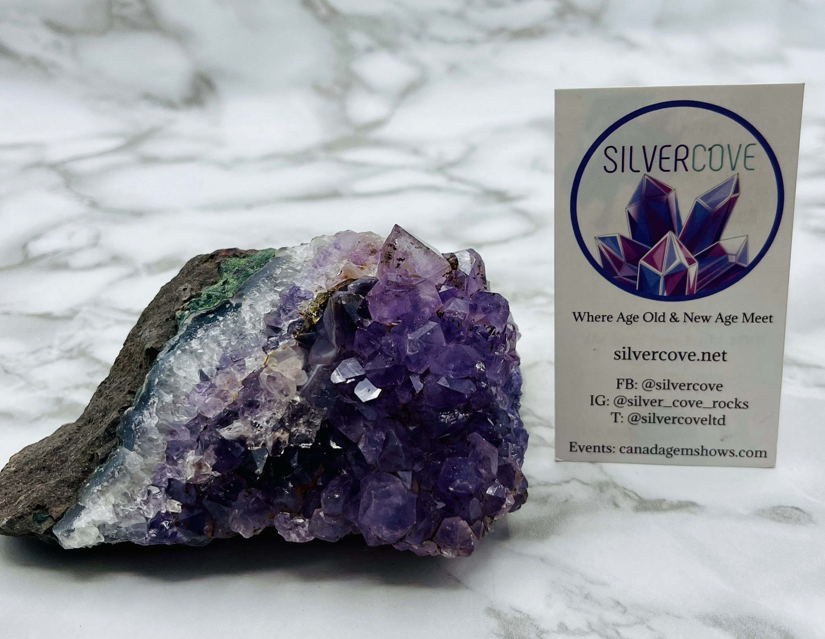 Natural Amethyst Cluster Specimen - Raw Purple Crystal Healing Stone for Meditation, Reiki & Home Decor | Spiritual Energy Enhancer for Yoga, Feng Shui & Gifts
