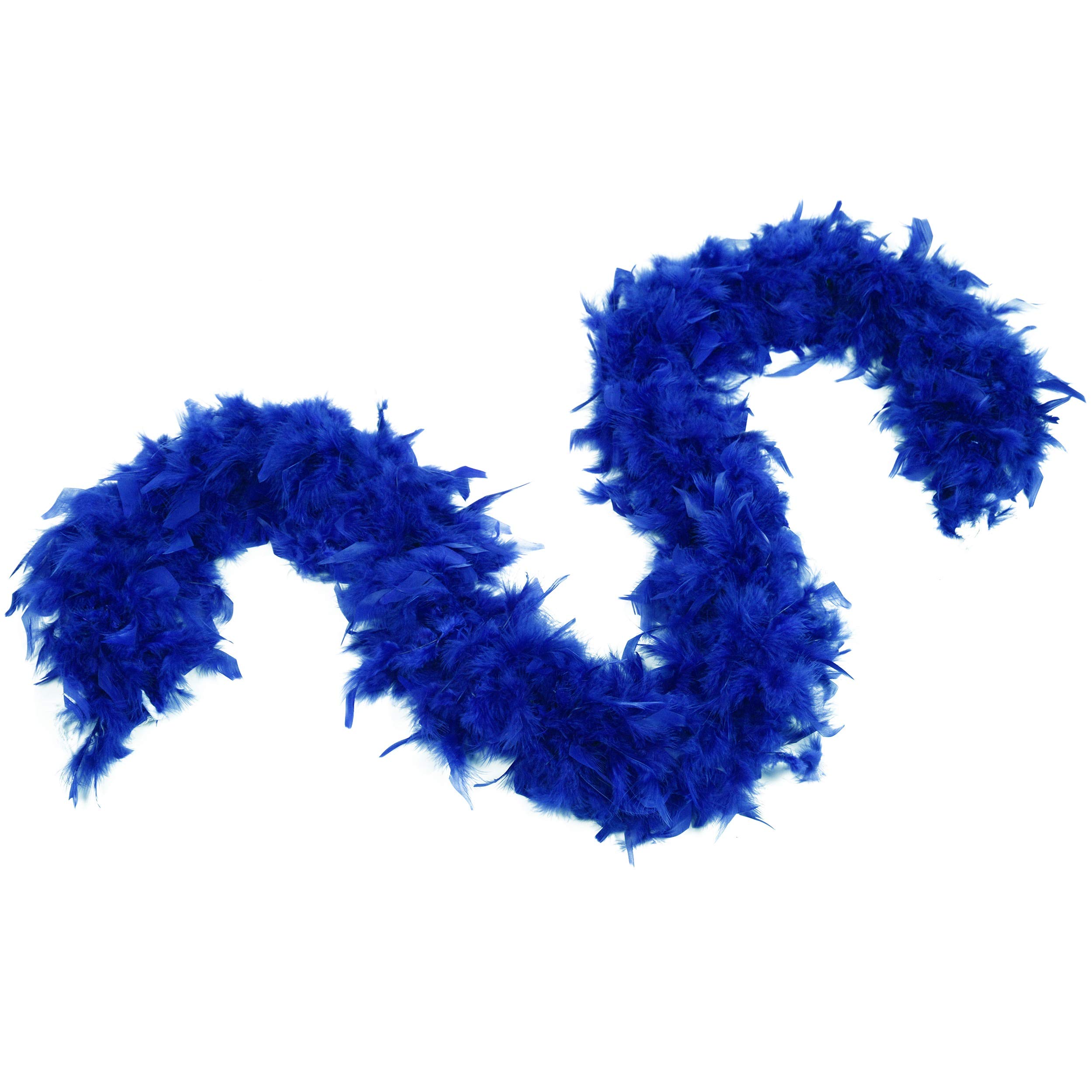 Royal Blue Turkey Chandelle Feather Boa - 74