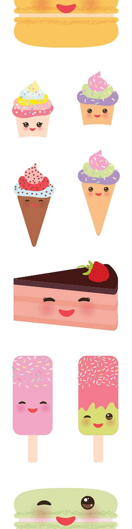 Paper House Productions Sweet Treats Stickers - 4ft Roll of Adhesive Decals for Scrapbooking, DIY Crafts, and Gift Wrapping | Fun Decorative Stickers for Kids, Planners, and Party Decorations