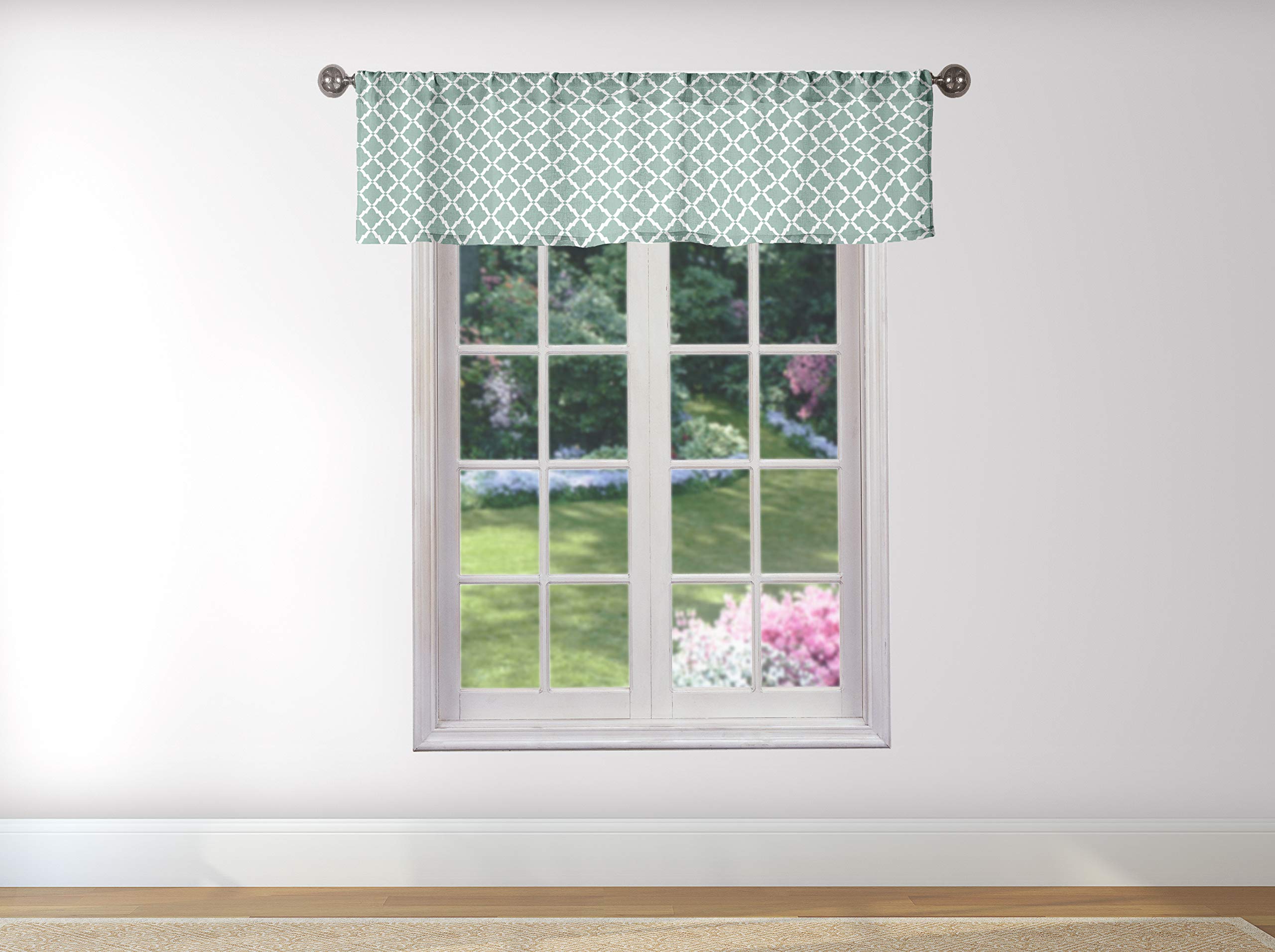 Moana Kitchen Curtains Aqua Blue - Waterproof Window Treatments for Coastal, Beach & Farmhouse Decor - Perfect for Kitchen, Dining Room & Bathroom Windows