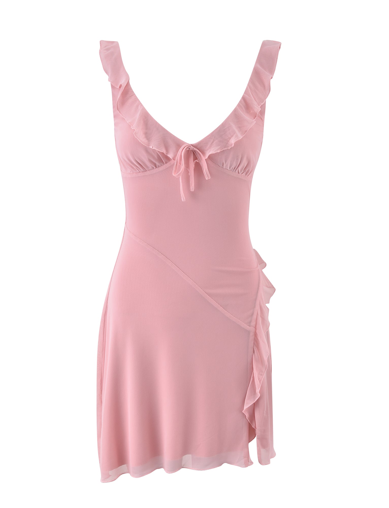 IMRA DRESS in Dusty Pink - Women's Elegant Flowy Midi Dress for Casual Wear, Date Night & Summer Outfits