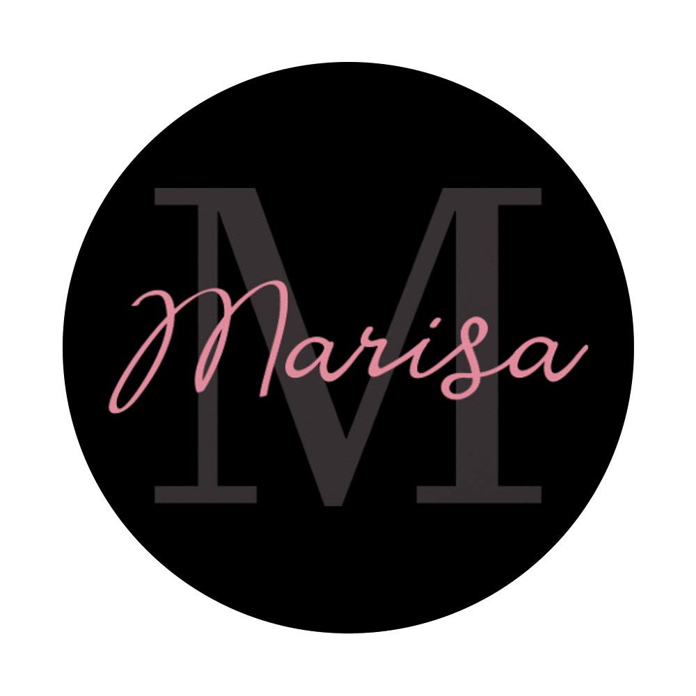 Marisa Initial 'M' PopSockets Phone Grip & Stand - Custom Phone Accessory for iPhone, Samsung, Tablets | Perfect Gift for Women, College Students, Office Use