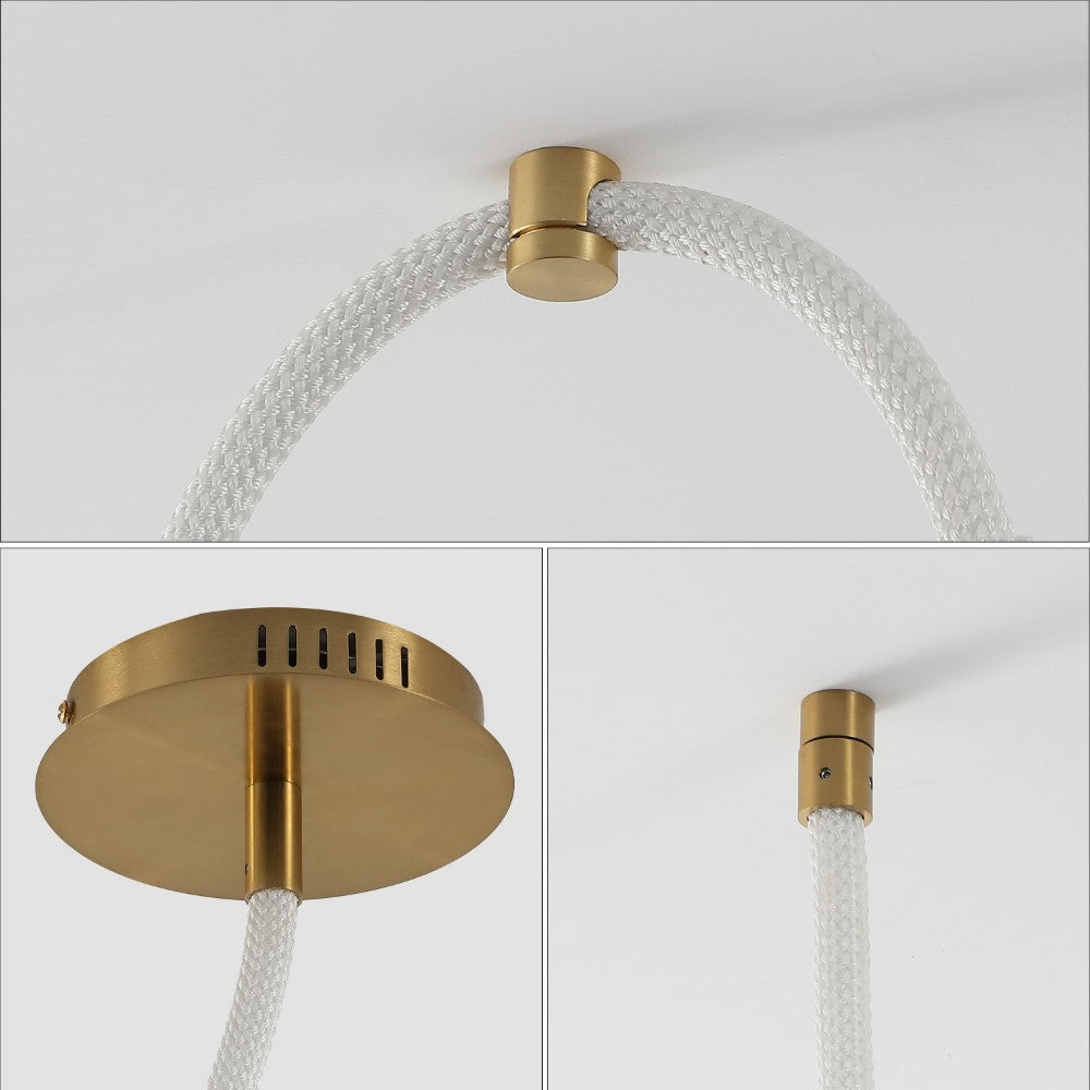Serafina Modern Minimalist 360° Adjustable Silicone Neon Rope LED Flush Mount Ceiling Light - Dimmable Linear Lighting for Bedroom, Living Room, Kitchen & Office