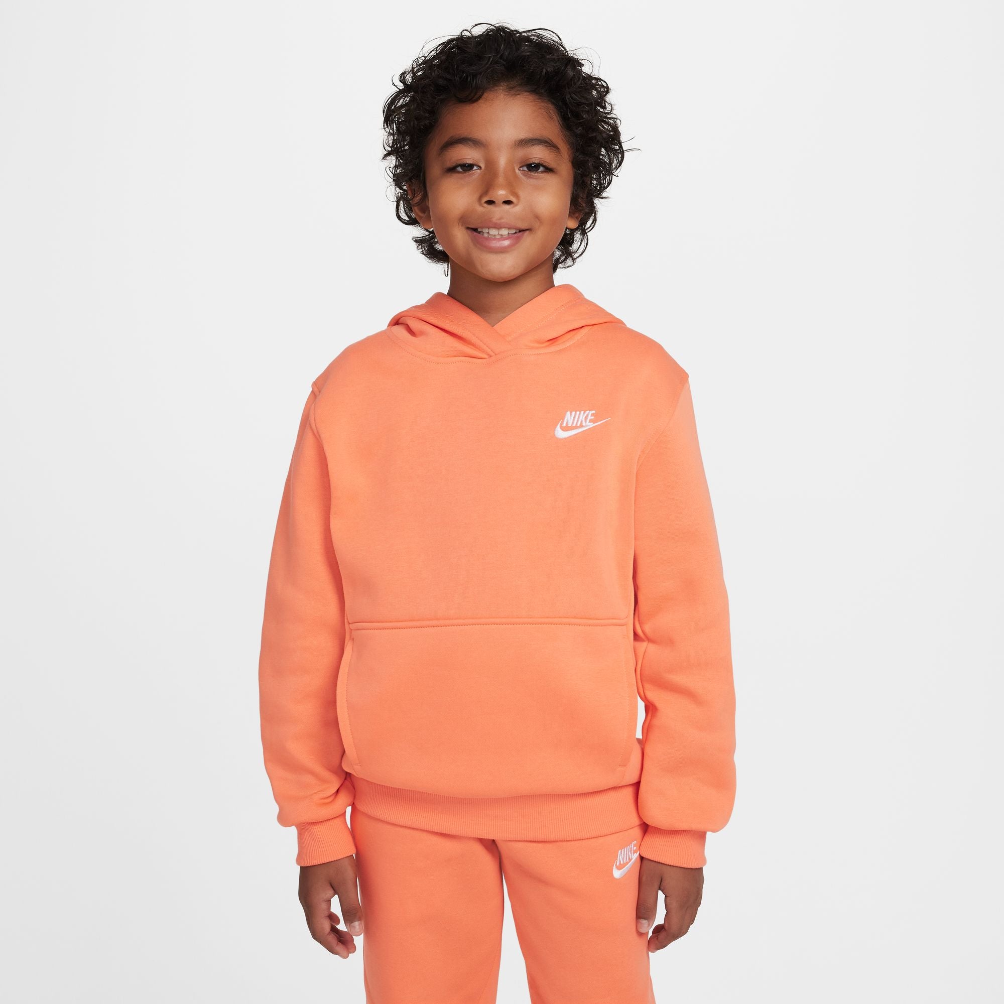 Nike Youth Club Fleece Hoodie for Boys and Girls - Soft & Warm Pullover for School, Sports & Outdoor Activities