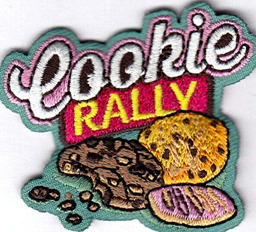 COOKIE RALLY Iron On Patch for Baking & Cooking - Fun Scout Badge for Boys & Girls - Perfect for Cub Scouts, DIY Crafts & Uniform Decoration