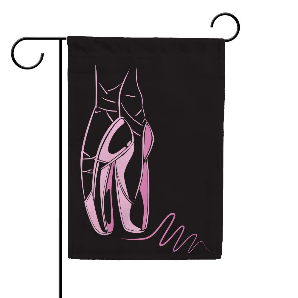 Double Sided Ballet Dancers Garden Flag - Vertical Welcome Patio Flag for Seasonal Farmhouse Decor | Rustic Polyester Outdoor Yard & Lawn Decoration | Perfect for Spring, Summer, and Holiday Home Decor