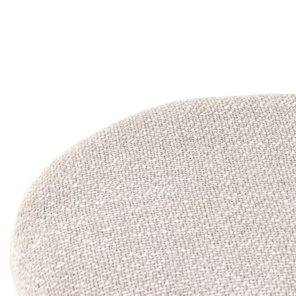 Dax Small Ottoman Stool with Storage - Gibson Wheat Fabric - Perfect for Living Room, Bedroom, or Nursery as Extra Seating & Footrest